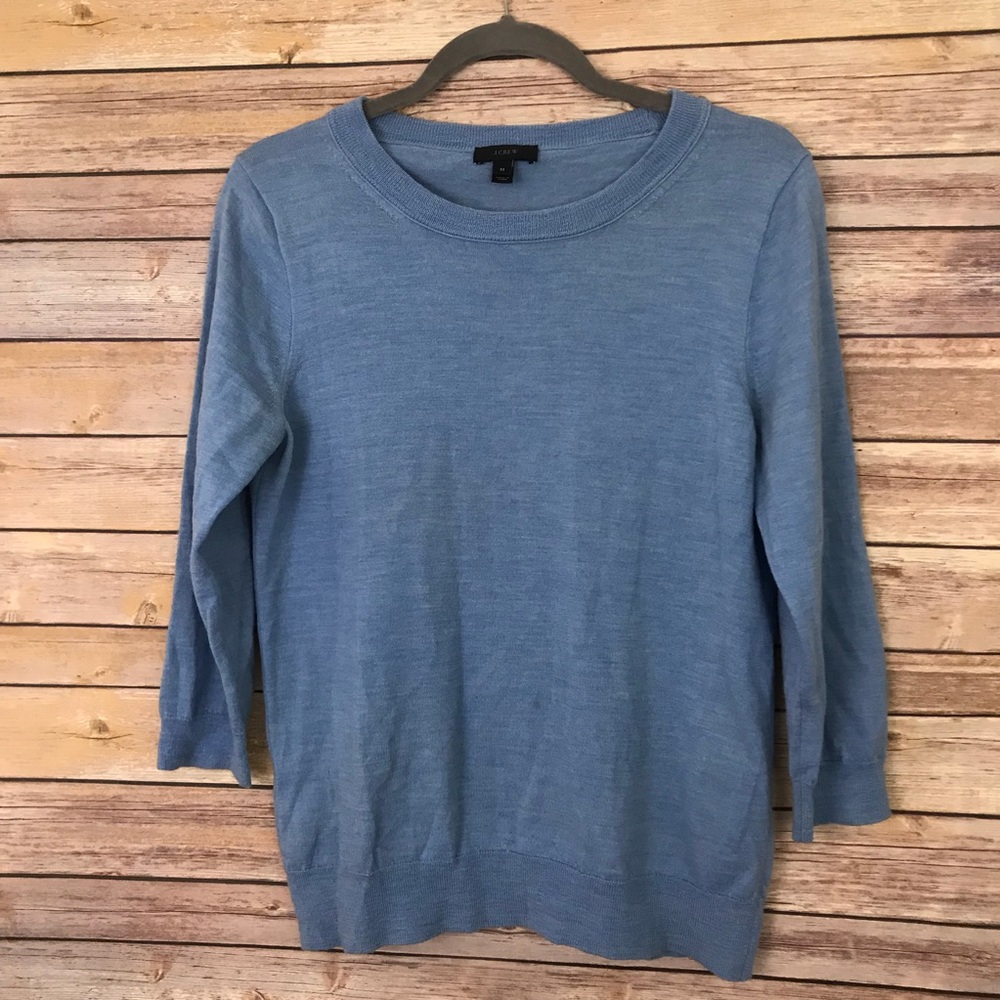 J Crew Blue Soft Pullover Sweater Women’s Size M